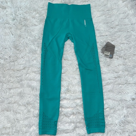 Gymshark energy seamless leggings tropical sea blue S - Picture 2 of 11